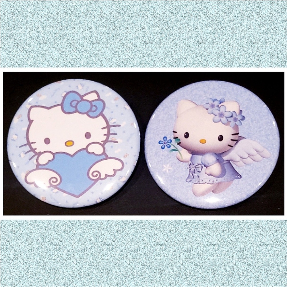 Hello Kitty Angel Blue Button Set
